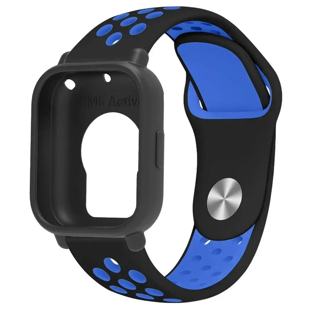 Two-Tone Breathable Sports Silicone Band with Soft Hollow Protector