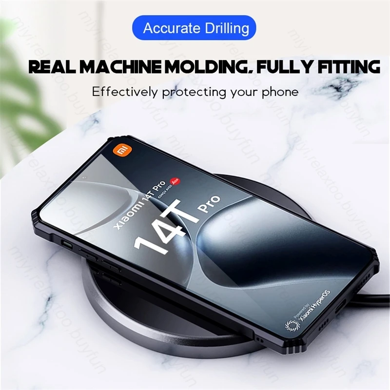 Transparent Acrylic Shockproof Case with Magnet Holder Ring