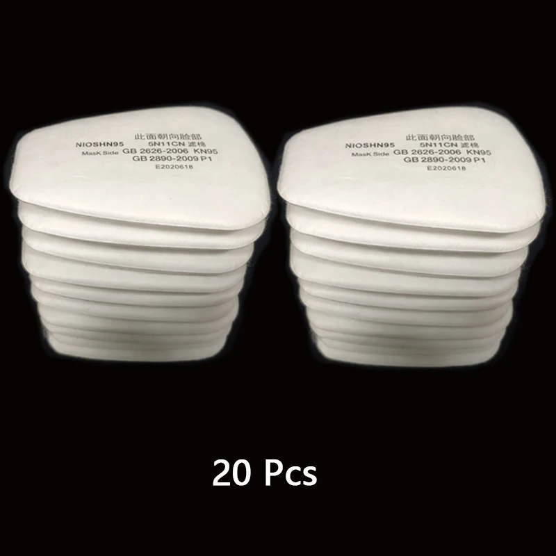 Dust-proof 5N11 Cotton Filters 501 For 3M 6001 6002 6004 6200 7502 6800 Chemical Respirator Gas Mask Protection