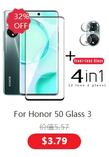 Für Honor 50 Glas Honor 50 60 70 80 90 Pro Magic 5 Pro Gehärtetes Glas 3D Volle Abdeckung Gebogene Displayschutzfolie Honor 50 Objektiv Film – Detail 3