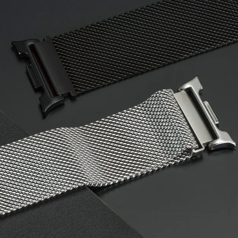 Sleek Milanese Stainless Steel Watch Strap