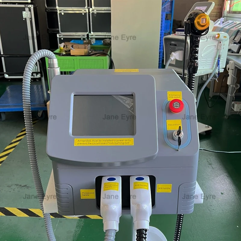 2023 New arrival nd yag diode laser hair removal carbon peeling tattoo removal laser 2 in1 nd yag diode laser