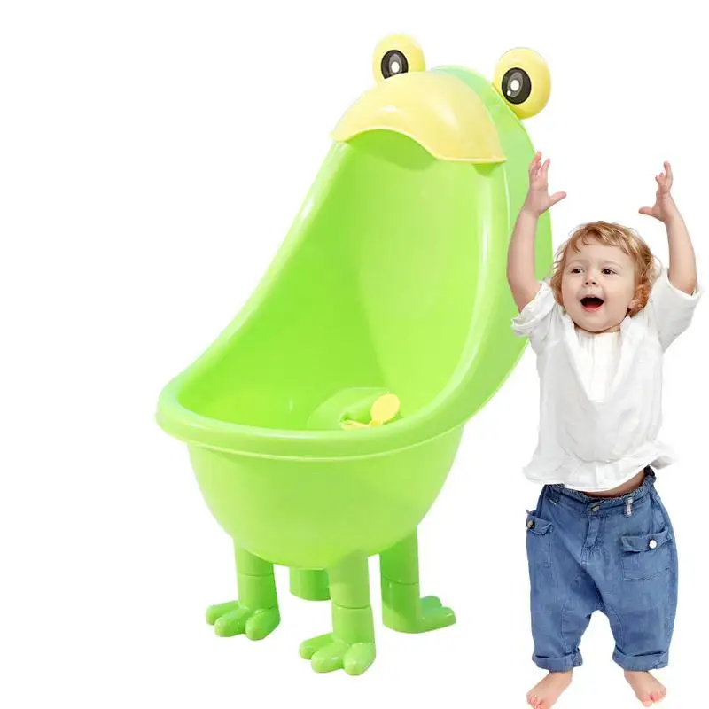 

Frog Pee Training Cartoon Boy Potty Pee Trainer With Funny Aiming Target 13.7x9x8.2in Fun Frog Standing Potty Training Urinal