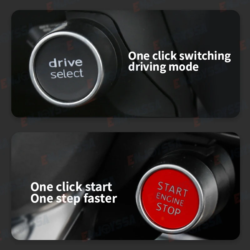 Engine Start Drive Select Button Steering Wheel Retrofit Button R8 Style For Audi A3 S3 A4 S4 A5 S5 A6 S6 A7 A8 Q3 Q5 for VW Car Start Button Car Start Stop Button