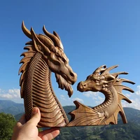 Resin Dragon Statues Dragon Figures Art Garden Decoration Fantasy Animal Sculptures Ornaments For Patio Front Lawn Garden Decor 1