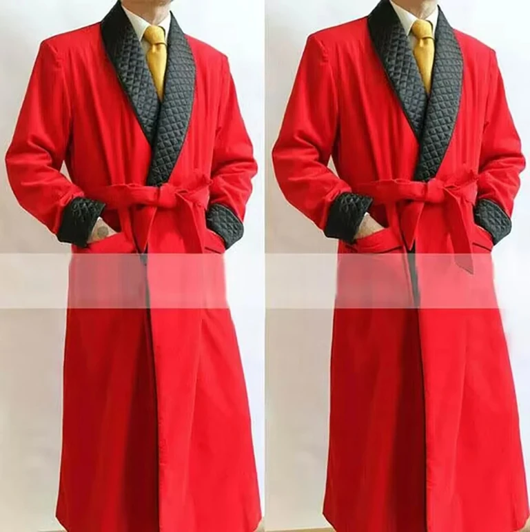 Velvet Long Men Suit Smoking Jacket Costume Groom Tuxedos Shawl Lapel Wedding Terno Slim Fit Blazer Jacket 1 Pc 2024 New Arrival