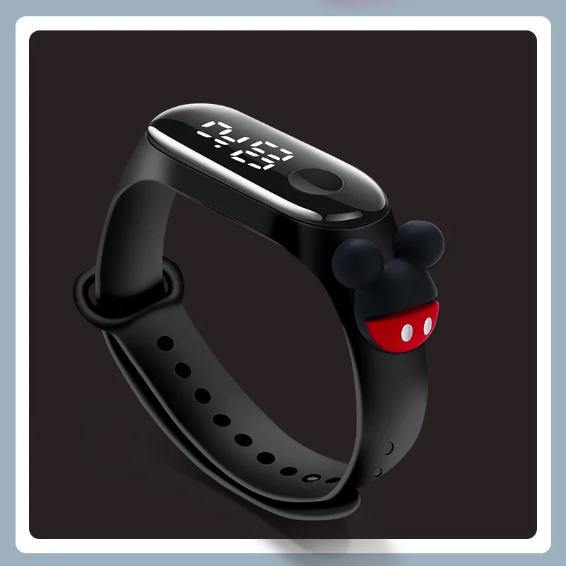 Fashion Mickey Children Watches For Girls Electronic Bracelet Sports Touch LED Spiderman Doll Kids Watch Women Waterproof Clock 6