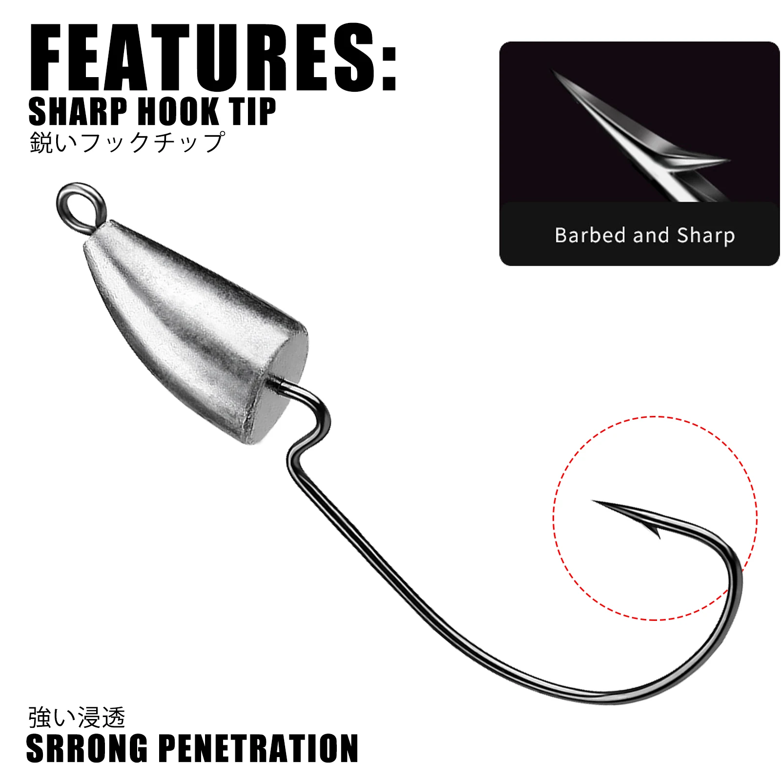 Ganci Jig Head Crank Piombo Bass - Image 2