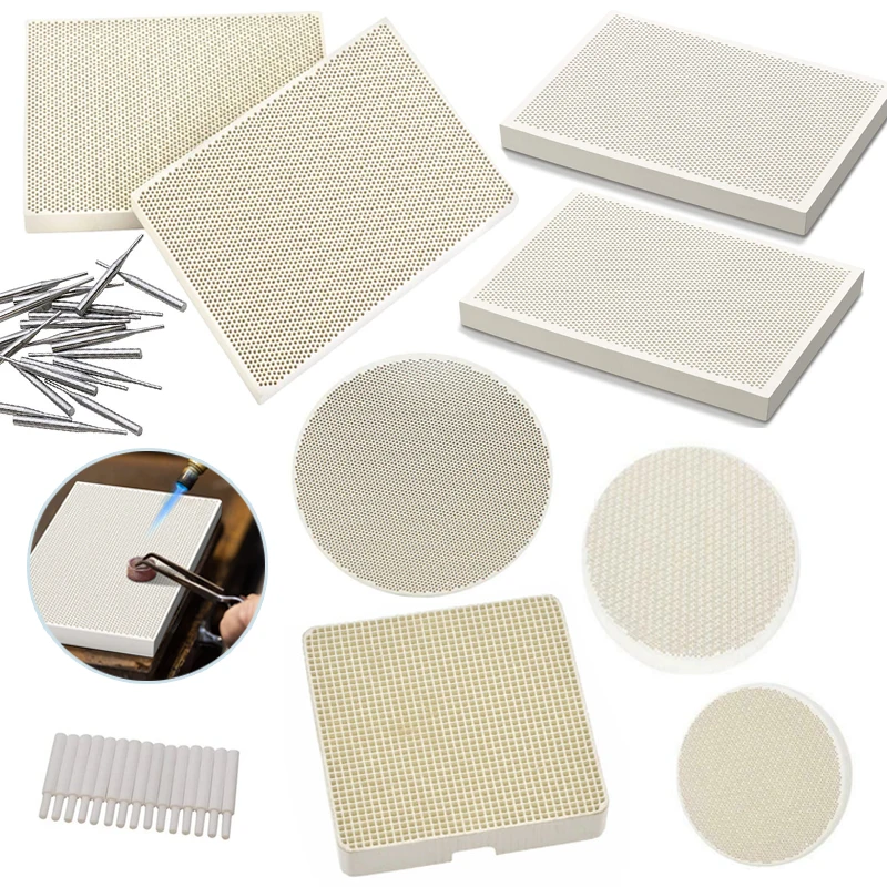 3 Piastre Saldatura In Ceramica Per Stufa A Gas 135x95x13 Mm, Riscaldamento A Infrarossi Per Industria E Bricolage