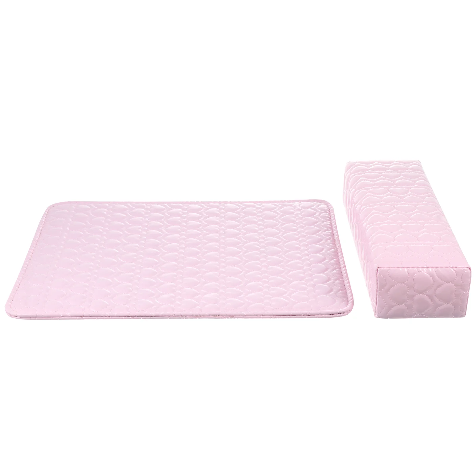 2 Pcs Manicure Hand Pillow Pink Mouse Pad Arm Foot Rest Decorative Pillows Nail Polish