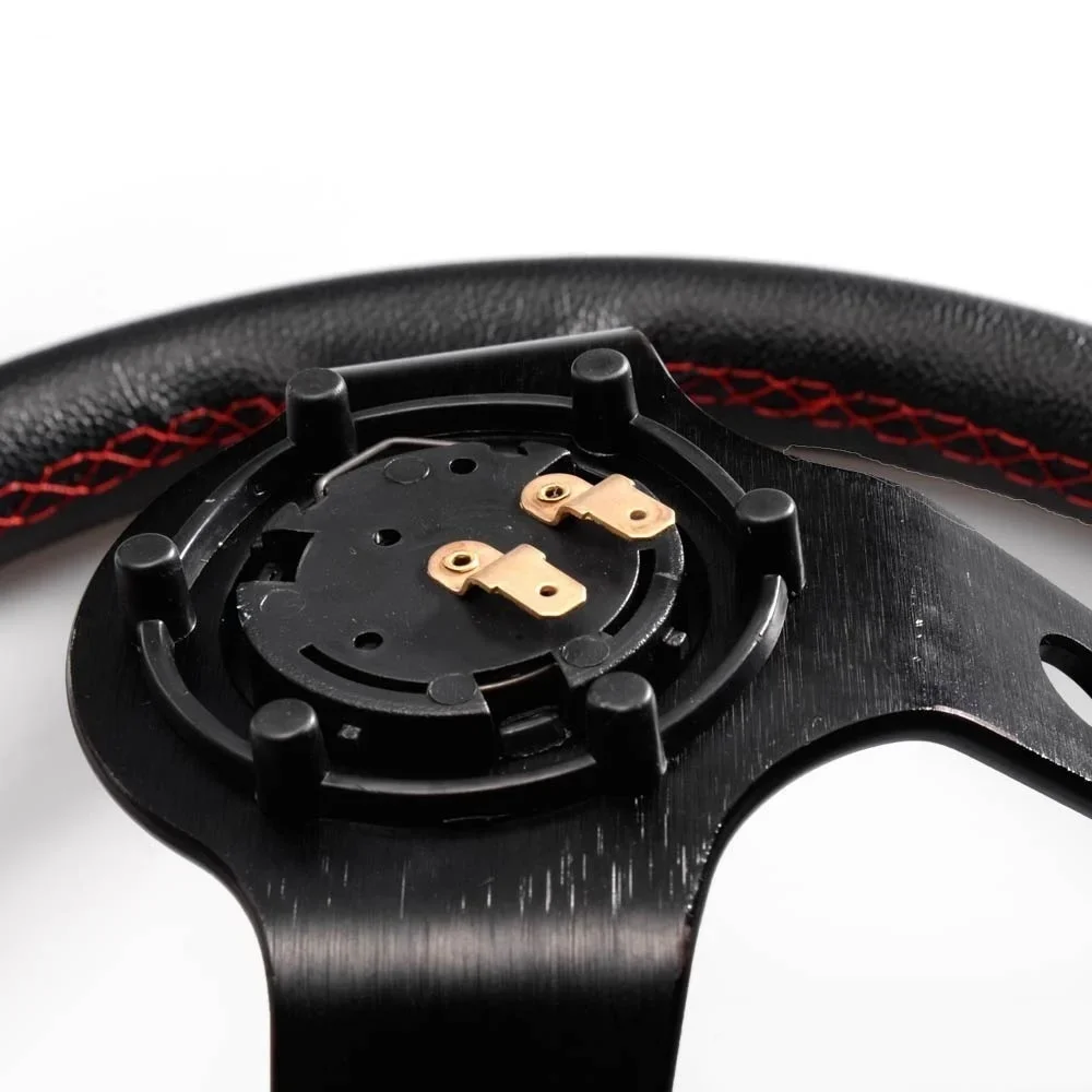 Racing Steering Wheel Horn Switch Universal Car Horn Button Carbon Fiber Pattern