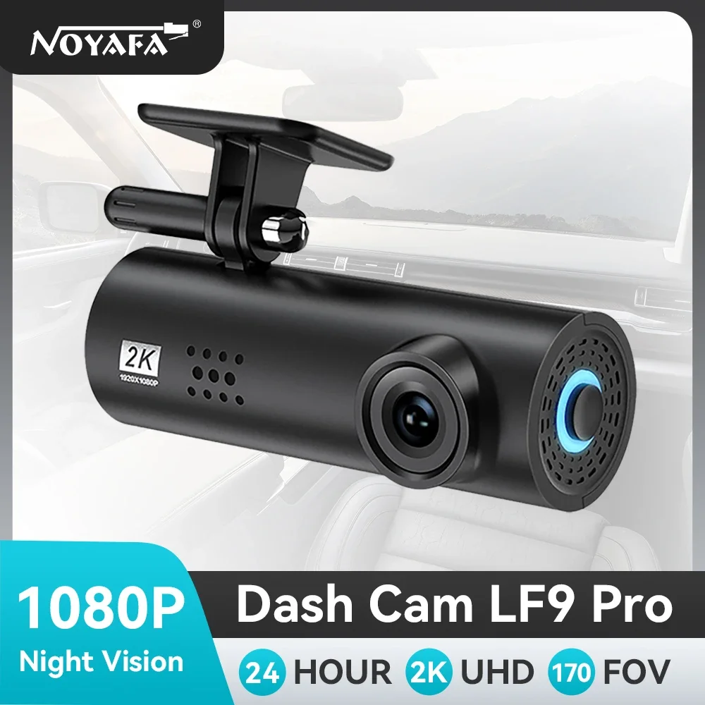 NOYAFA Dash Cam 1080P Rejestrator samochodowy do kamery samochodowej Black Box Mini kamera Dashcam 24-godzinny monitoring parkowania Nagrywanie w pętli LF9 PRO