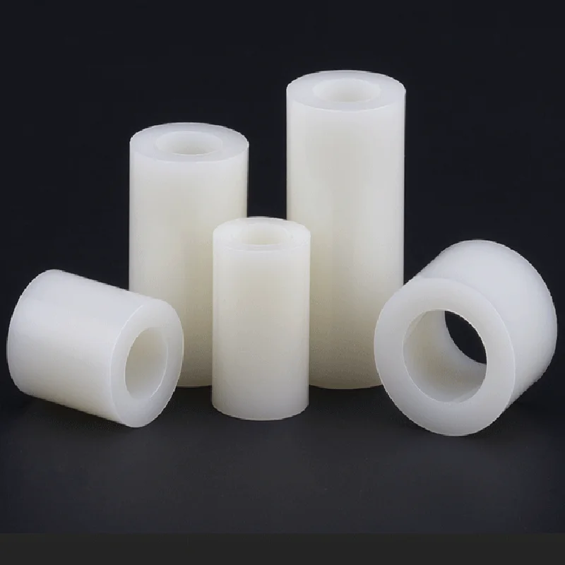 Plastic washers 20/100pcs Black White ABS Nylon Plastic Non-Threaded Spacer Hollow Standoff Washer For PCB Board M3 M4 M5 M6 M8 M10 Screw Bolt