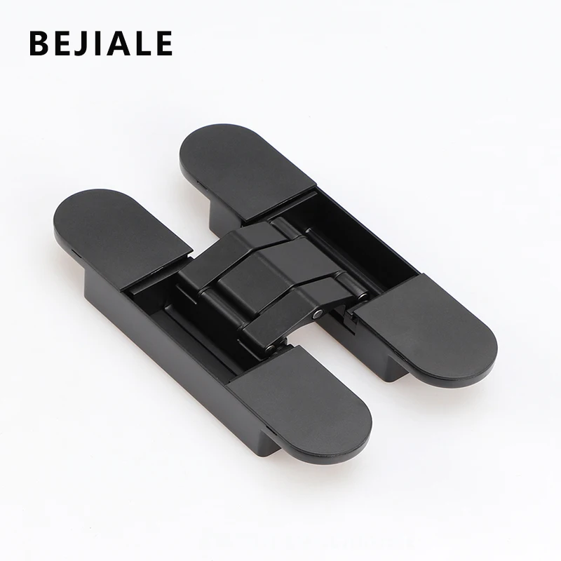 Invisible Door Hinge Invisible Door Hinge 180 Degree Hidden Folding Black 3D Adjustable Cross Open