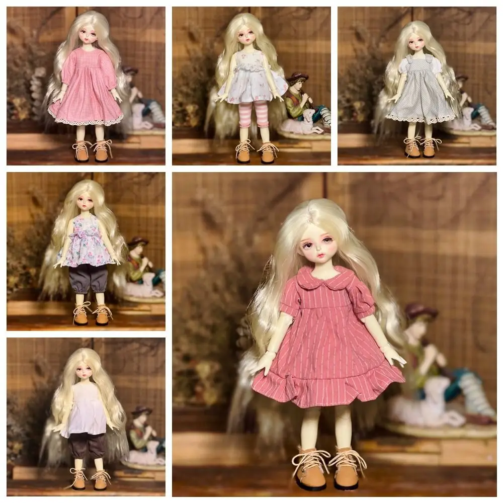 Toy Accessories BJD Doll's Clothes Toy Clothes Toy Outfit Simulated Eye Hinge Doll Dress 3D Eyes 1/6 BJD Removable Joints Doll