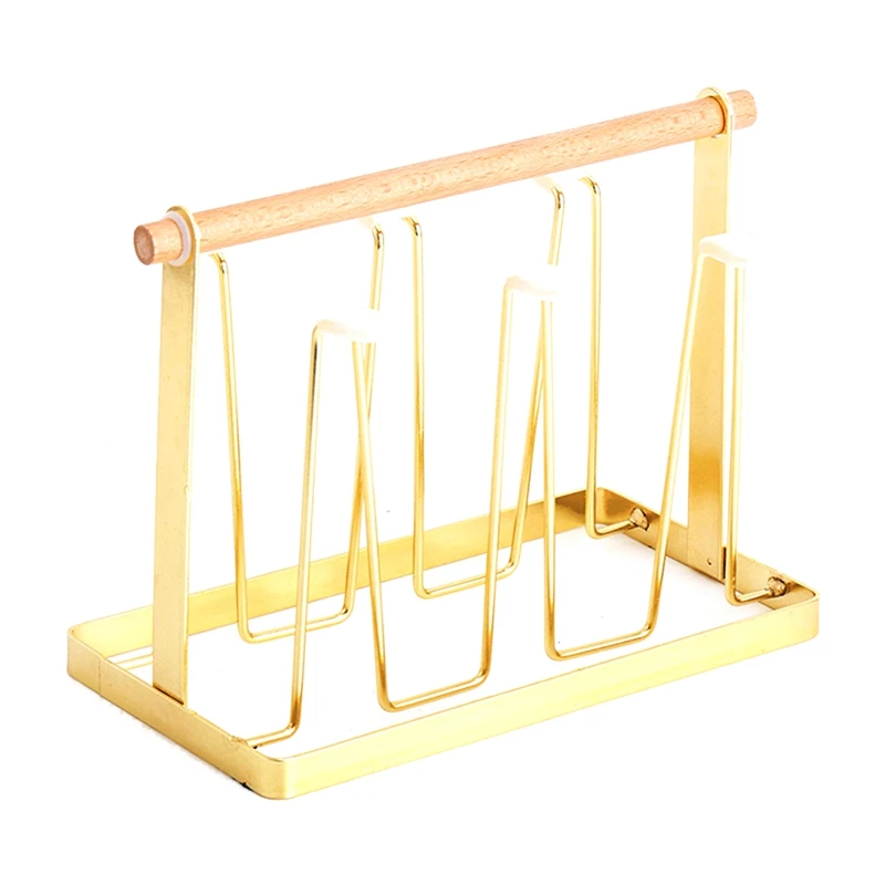 

Kitchen Utensils Wrought Iron Cup Holder Creative Household Drain Cup Rack