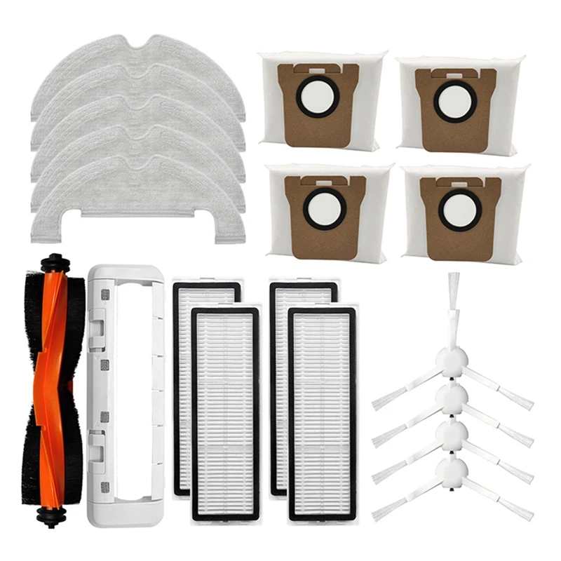 

For Xiaomi Robot Vacuum X10 Robotic Vacuum Cleaner Main Side Hepa Filter Mop Cloth Rags Dust Bags Spare Parts