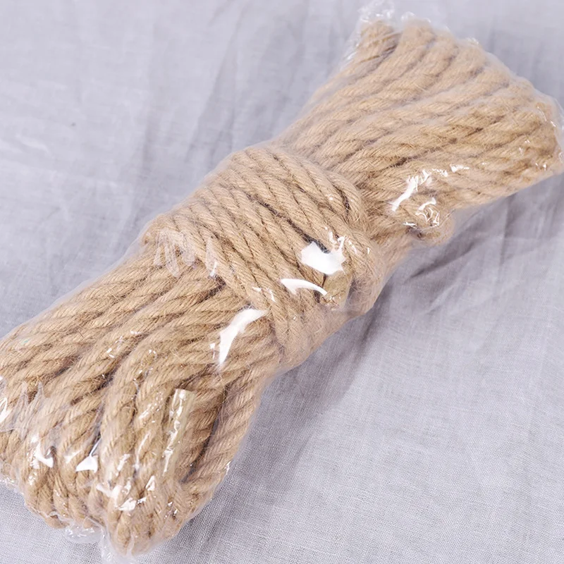 Corde En Jute Naturelle 10m, Corde Torsadée En Chanvre, Ficelle Pour  Macramé, Décoration Artisanale Faite À La Main Pour Animaux De Compagnie,  4mm-12mm - Ficelle - AliExpress