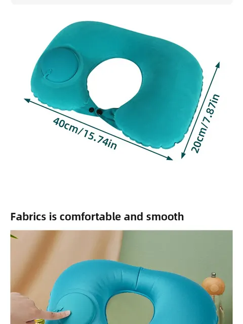 Maliton Poggiapiedi Gonfiabile - Cuscino Da Viaggio Per Aereo, Auto, Ufficio - Foto 9