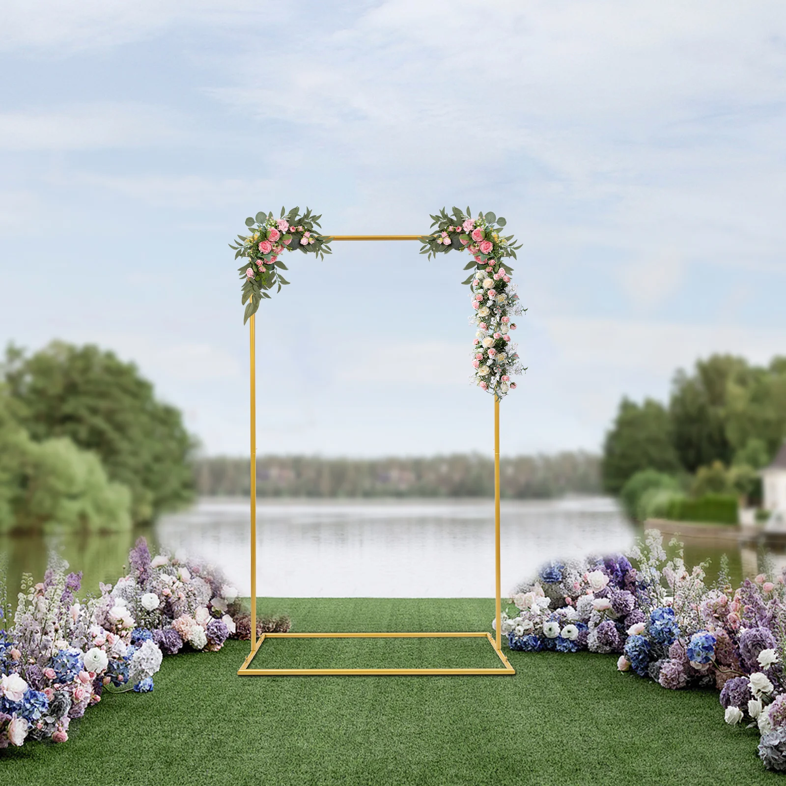 1.92m Wedding Road Flower Stand Background Decoration Rack 10kg Load-bearing Capacity