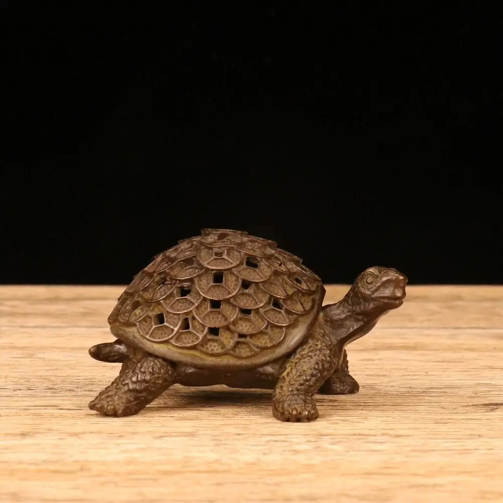 

Chinese Old Antique Collection Turtle Incense Burner for Collectible Display