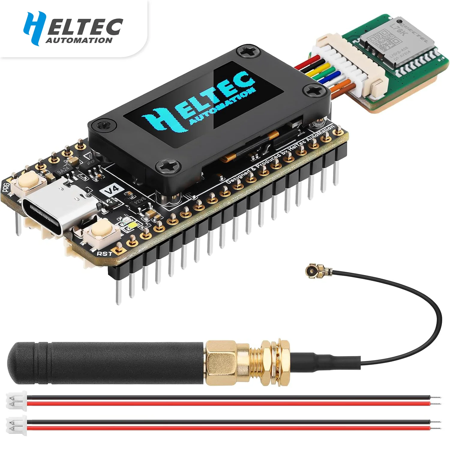 Heltec V4.3 메쉬코어 메쉬스타틱 GPS ESP32 SX1262 0.96인치 O..