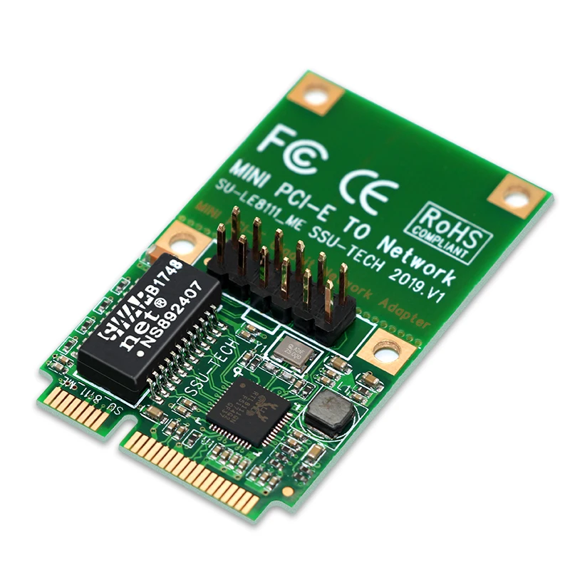 NEW Network Cards Mini PCIE/M.2/NMVE Network Card 1000Mb Gigabit Ethernet 10/100/1000Mb RJ45 LAN Network Adapter for Computer PC - 5