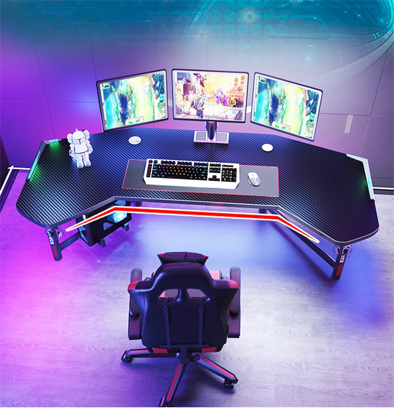 Description Picture 6 of itemHome Office Furniture Desktop Computer Desks Luxurious Professional E-sports Table and Chair Set Multi-functional Gaming Table
