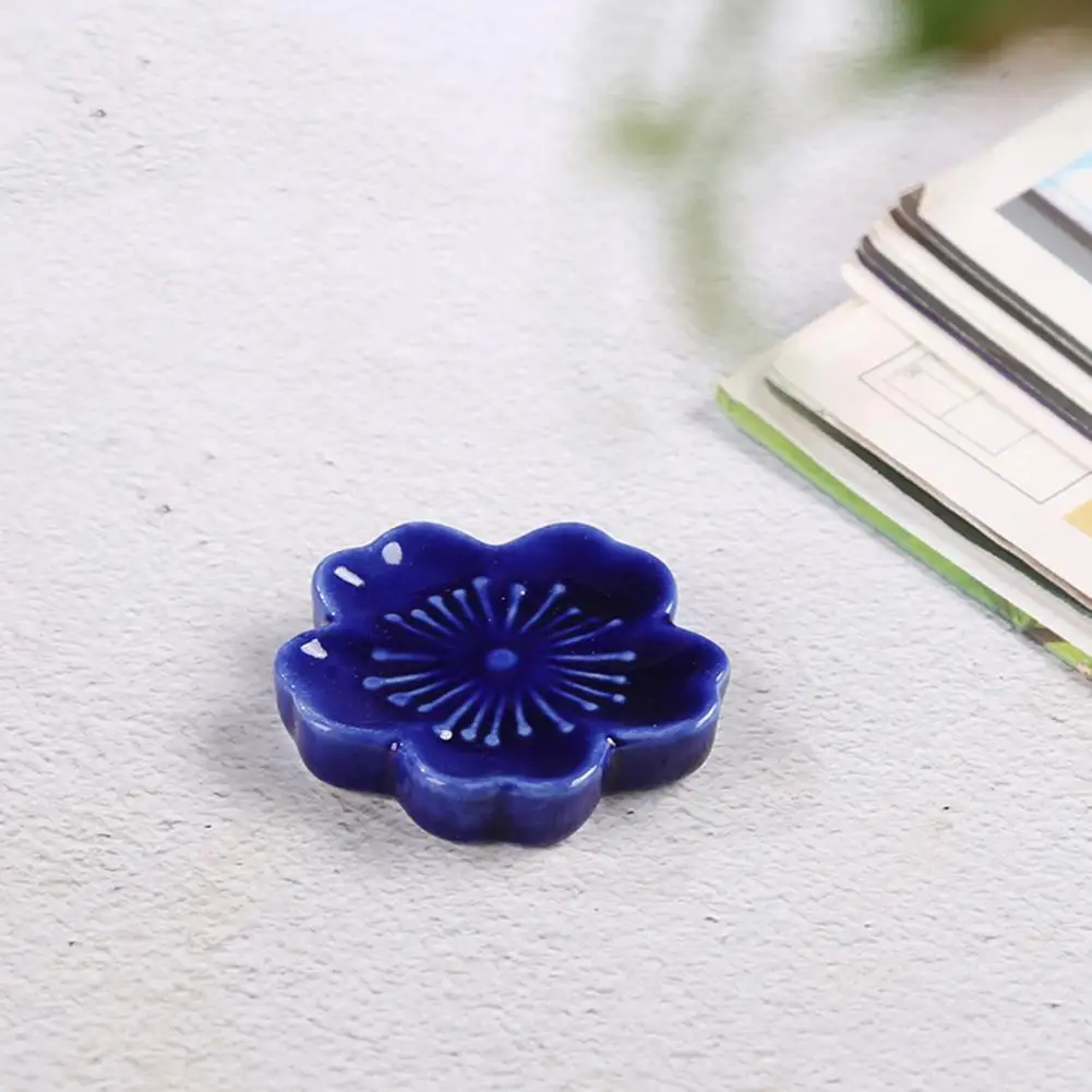 Sakura Shape Chopstick Holder Ceramic Chopstick Rest Shelf Versatile Tableware Holder For Home Restaurant Kitchen Ornaments