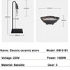 220V Electric Ceramic Stove For Making Tea Around Stove 3 Gear Steam Tea Maker Heating Furnace Surround Boiled Tea Maker 1000W 6