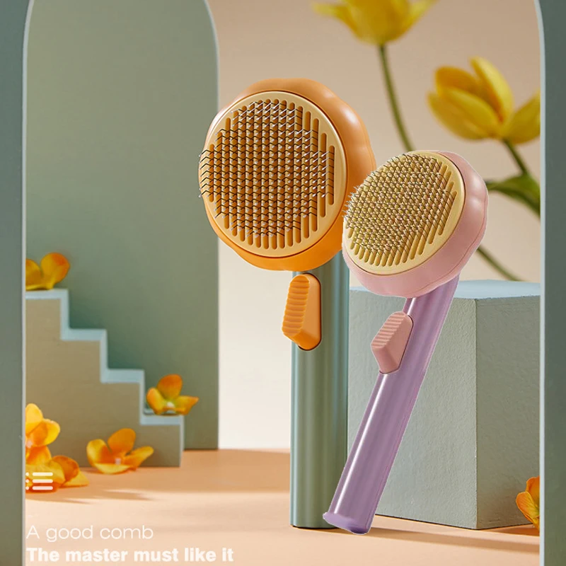 

Pet Pumpkin Comb Cleaning Slicker Dog Cat Puppy Grooming Removes Loose Underlayers and Tangled Hair Brush Dog Cat Accessories