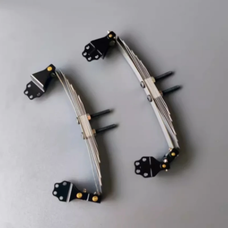 Front Suspension Steel Plate Lifting Ears Assembly Shock Absorber Set for Tamiya 1/14 Truck Scania 770s Benz Actros Volvo Parts 3