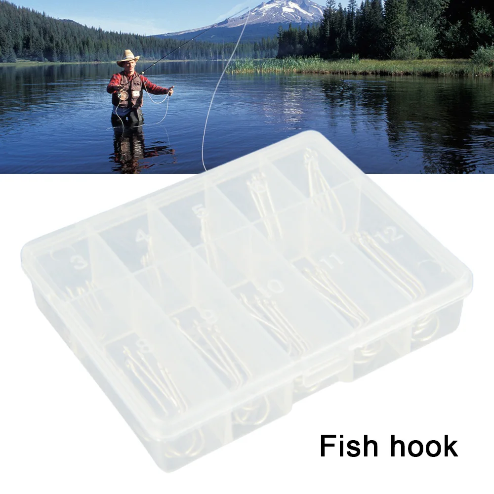 Long Handled Fish Hooks Box Baitholder Fishing Hooks Fishing