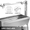 40KG/88 LBS Electric Roaster Grill 2 in 1 Rotisserie Grill W Lockable Wheels for Roasting Sheep Turkey Beef Fish BBQ Grill 3