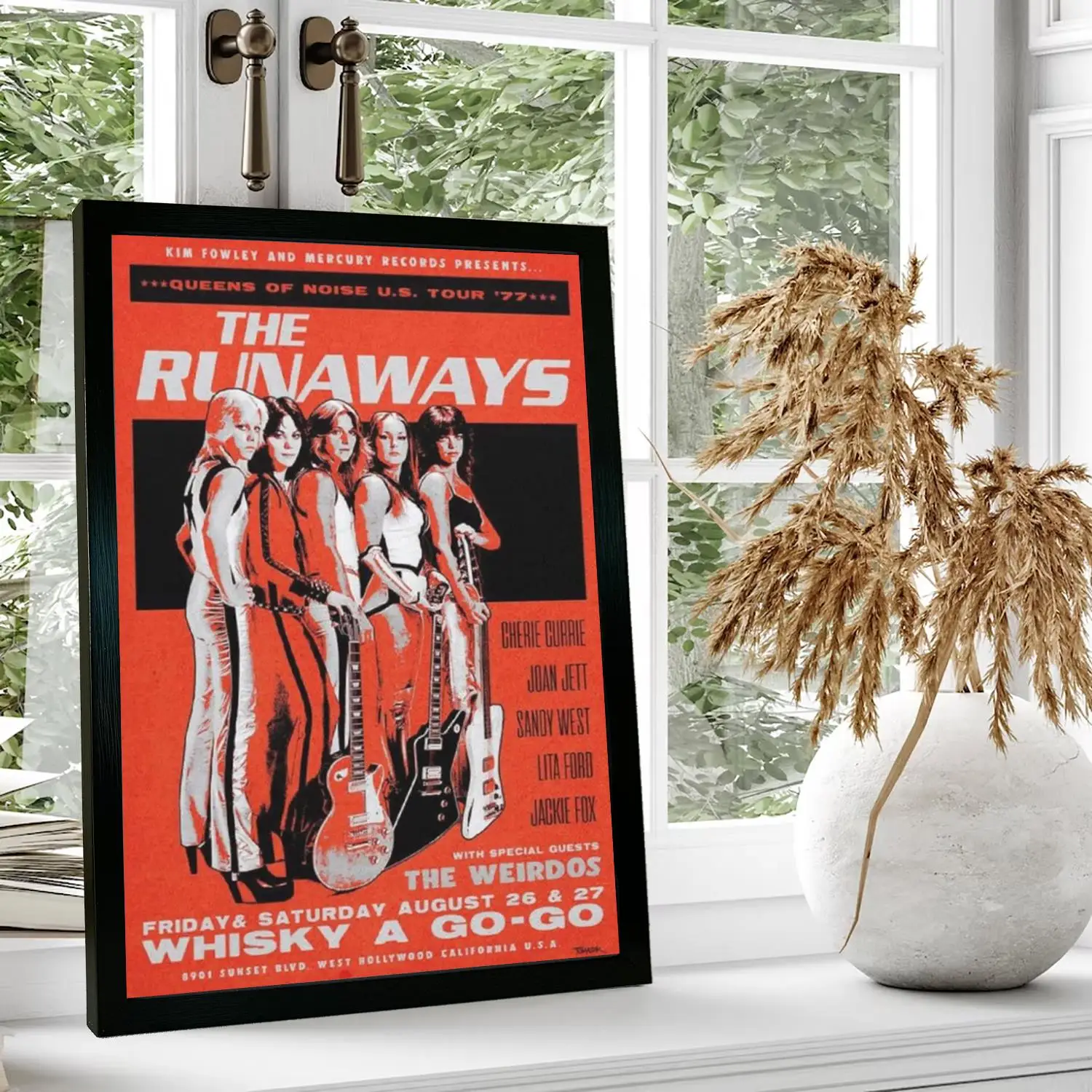 Pôster de arte em tela The Runaways e arte de parede, impressão de imagem, decoração moderna de quarto familiar, pôsteres, pintura decorativa