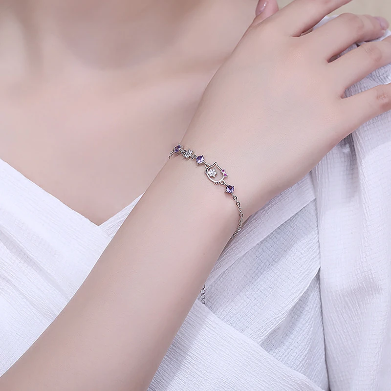 

Новый браслет Sanrio Hello Kitty Kawaii аниме мультфильм красота регулируемые ювелирные изделия подвеска украшения игрушки для девочек подарок на день рождения