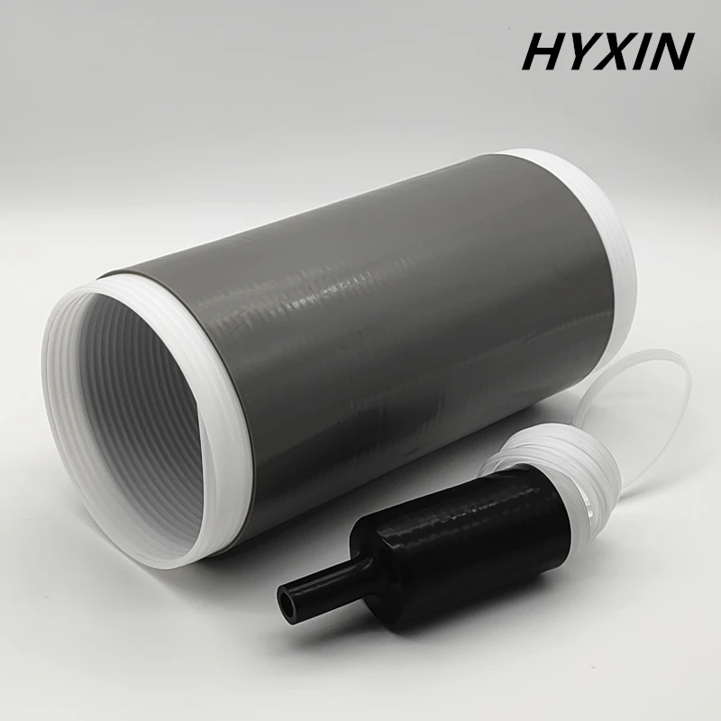 실리콘 고무 냉간 수축 튜브, 방수 밀봉, UV 내성 및 고온 내성 절연 보호, ID:53mm