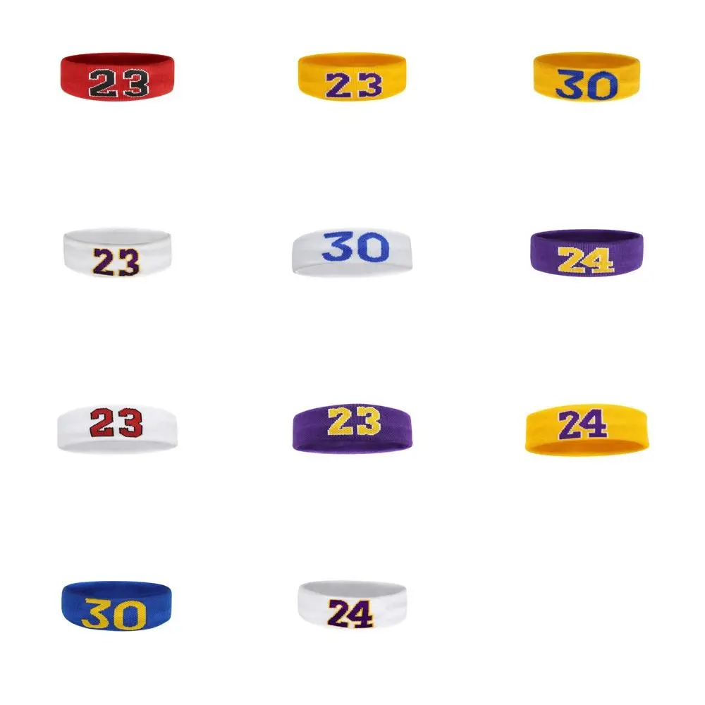 Sweat-Absorbent Basketball Headband Sport Style Elastic Cotton Running Headband Skin Friendly Soft Sports Headband Adult/KidsDIY 6