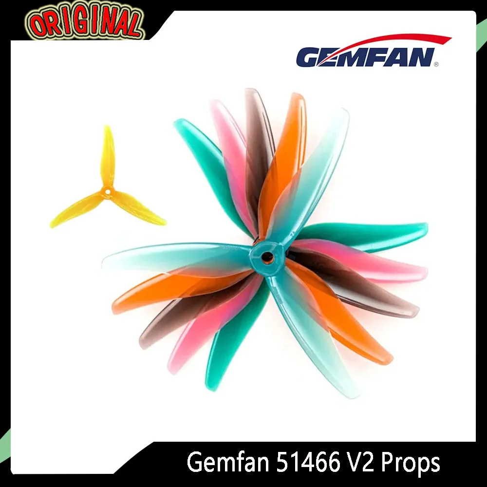 Hélices Drone Course 2 Paires - Orange, Bleu, Jaune, Gris, Rose, Vert