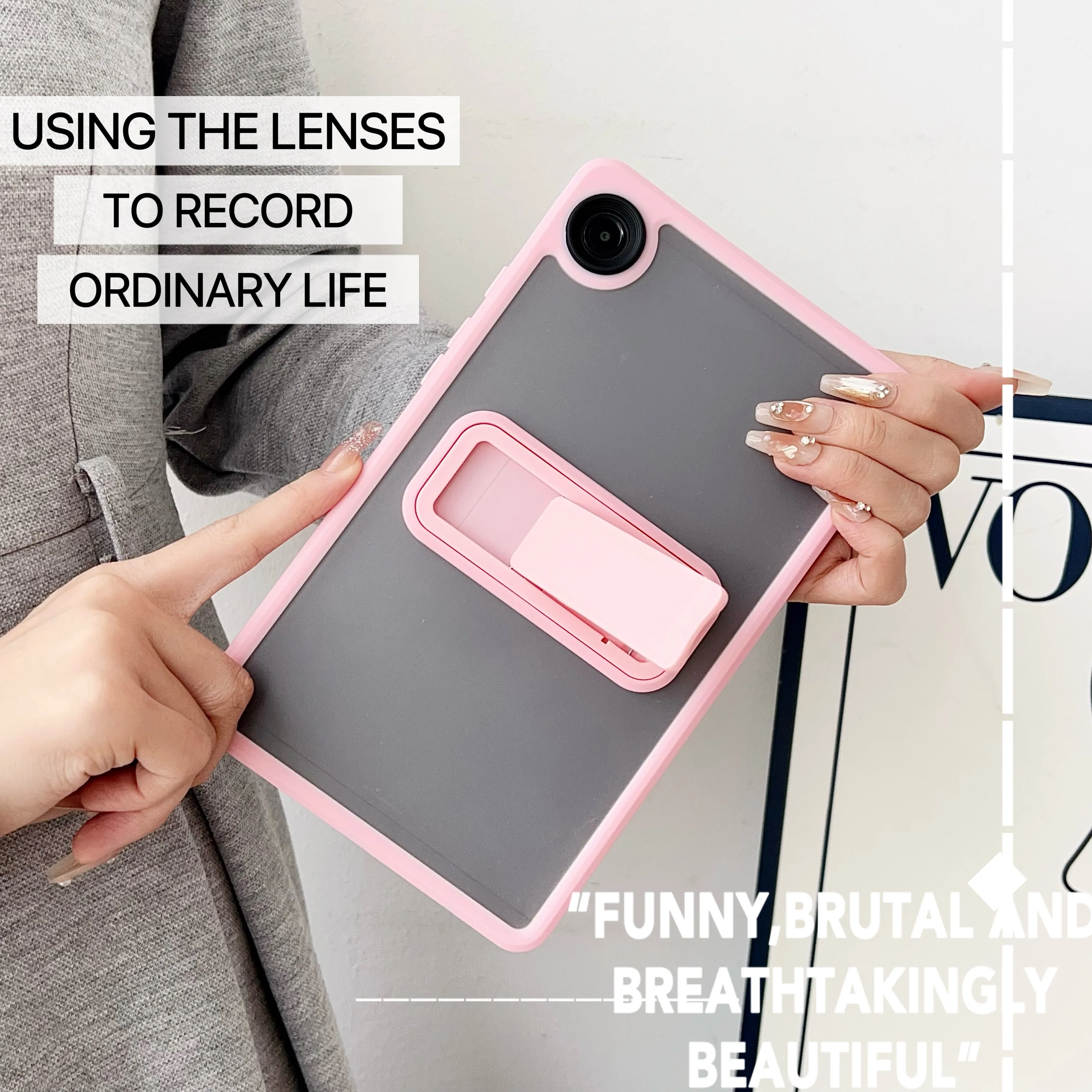 Durable Hard PC+TPU Stand Tablet Case