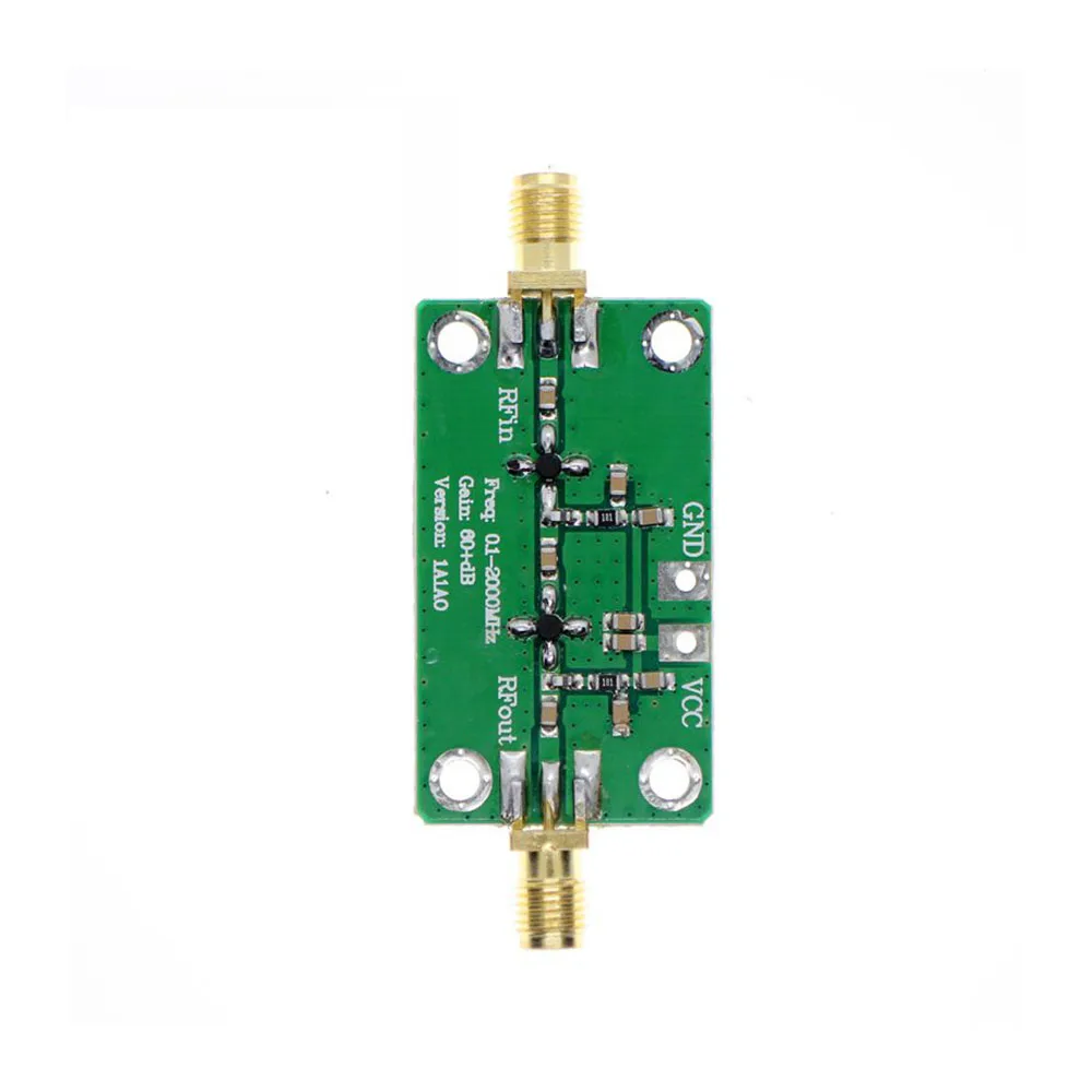 

0.1-2000MHz Gain 60dB RF Broadband Amplifier Module LNA Board LNA 0.1~2GHZ
