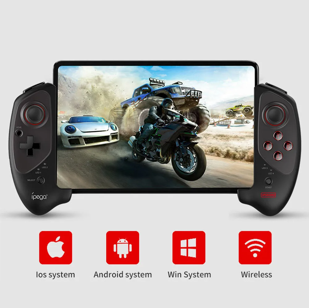 Manette de Jeu Compatible avec Le système Android/iOS.Direct Connect Facile à Utiliser PG-9083S Gamepad télescopique Bluetooth Extensible pour Smartphone/Tablette 