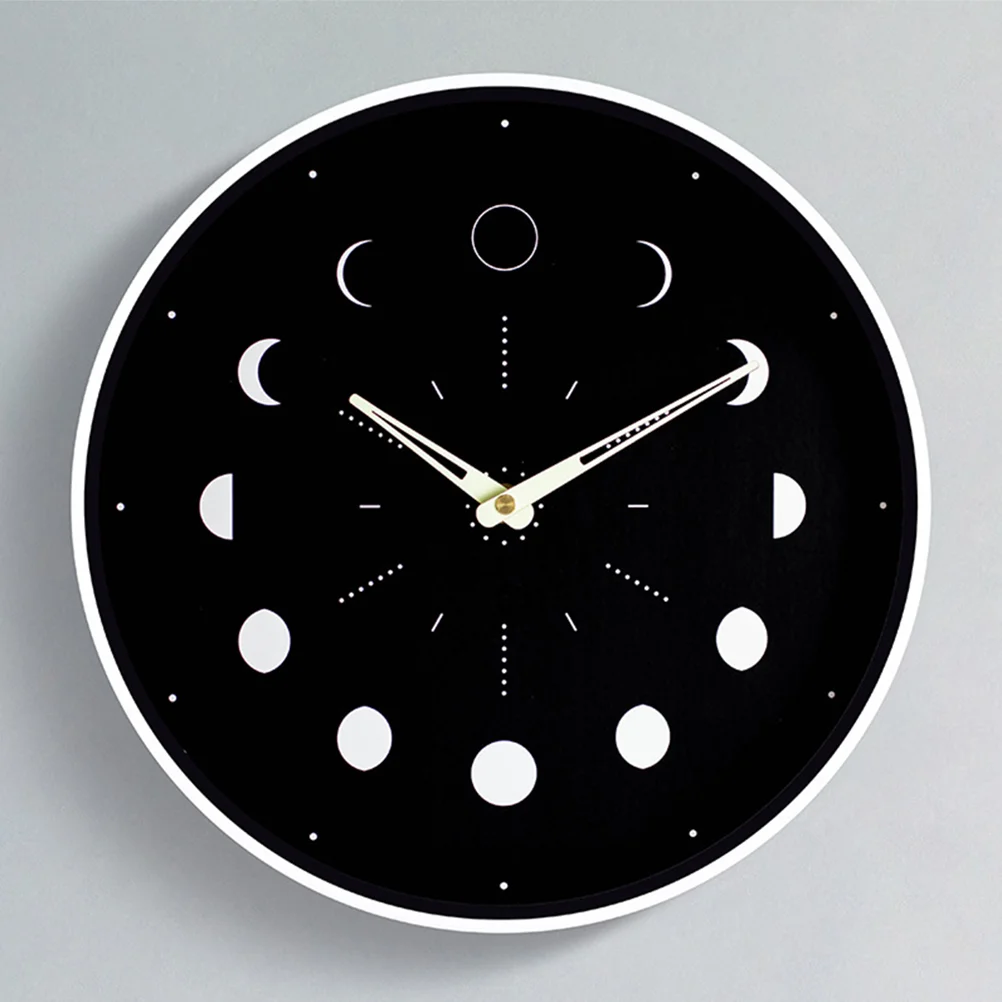 

Simple Luminous Wall Clock Office Boho Decor Night Light Glass Modern Clocks