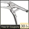 MacWork 5 in. Long Nose Locking Pliers Mini Locking Pliers 5 Inch Long Nose Mini Locking Pliers For DIY Hand Repair Tools 1