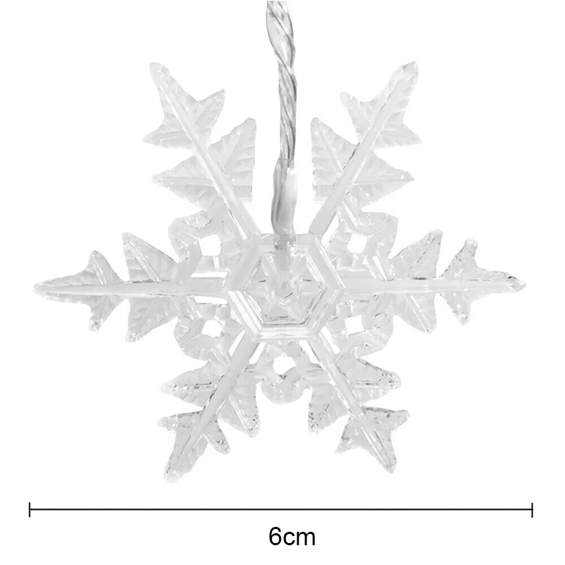 3.5M Christmas Snowflake LED String Lights Curtain Lights With EU/UK Plug Holiday Party Can Be Connected To Wave Fairy christmas decorations