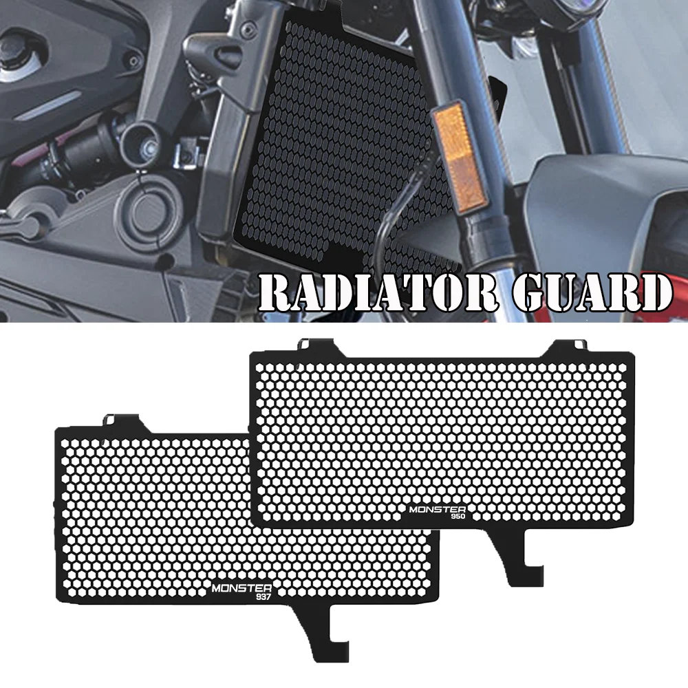 

Monster950 Radiator Guard Grille Protector Oil Water Cooler Grill Protector For Ducati Monster 950 937 2021-2023 2024 Monster937