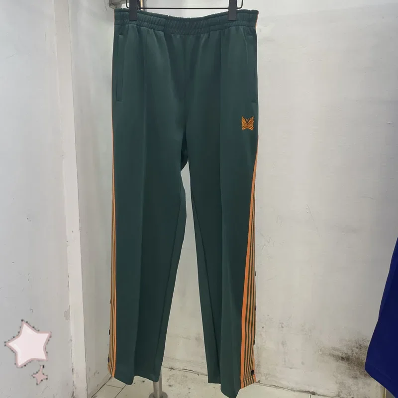 

23ss Needles Butterfly Embroidered Casual Pants High Quality Men Women High Street Fashion Trousers NEEDLES Sweatpants