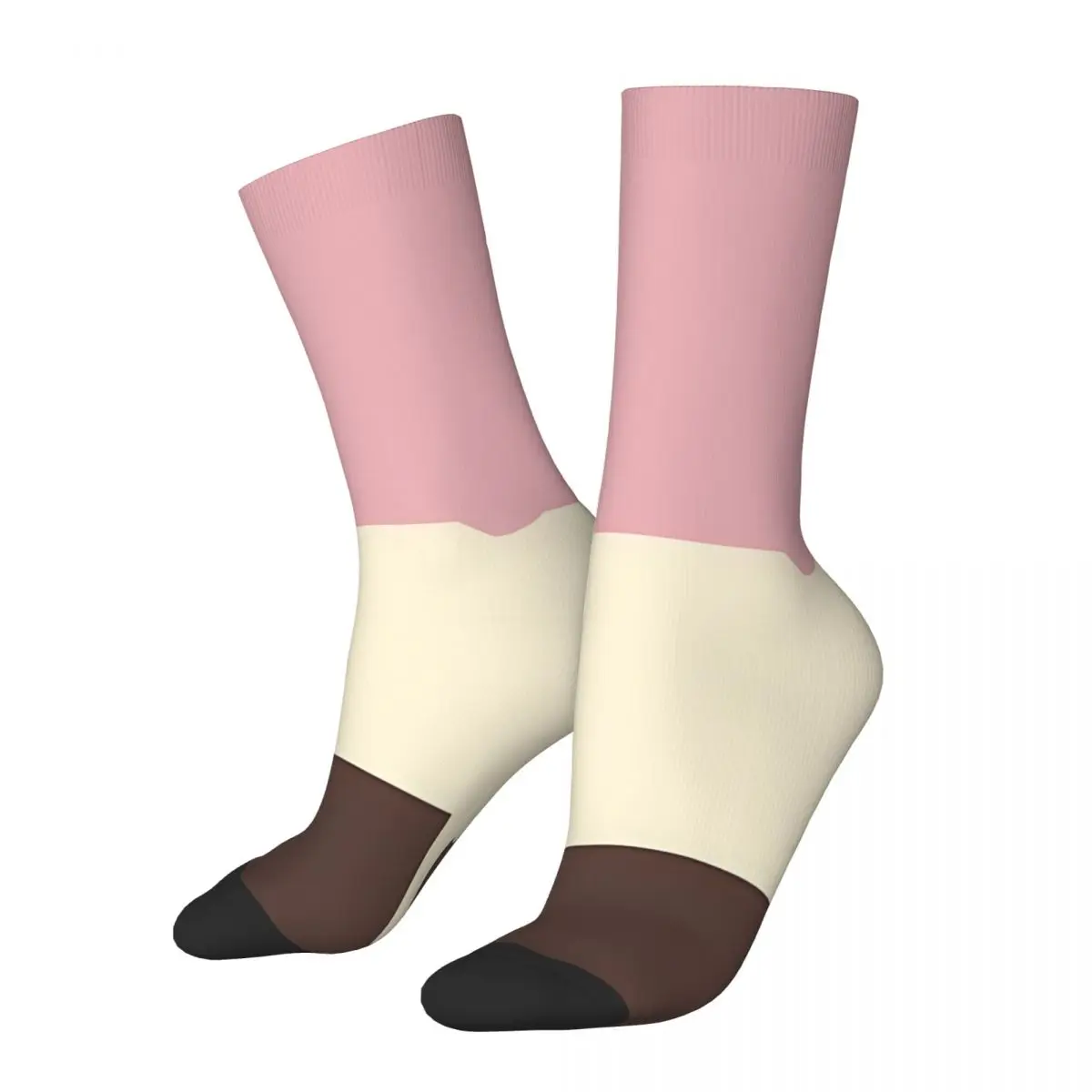 

Neapolitan Drip Ice Cream Kawaii Socks Gym Cartoon Pattern Socks