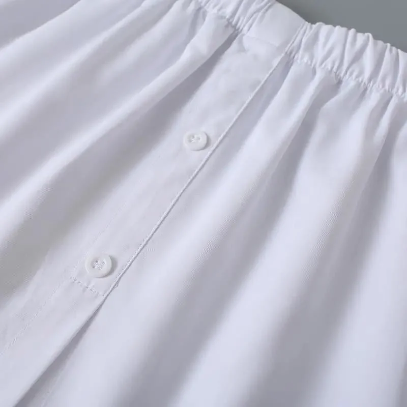 Korean Version Thin Shirt Fake Hem Fart Covering Curtain With Versatile Bottoming Artifact Sweater Short Skirt Sexy Skirts