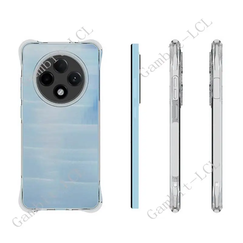 Enhanced Silicone Shockproof Phone Case for OPPO Reno12 - Soft TPU Protective Back Cover